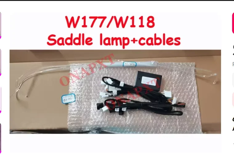 Lampu dekorasi mobil Benz, W177 A180 A200 CLA W118 MB mobil LED pintu dasbor udara turbin Nozzle Tweeter Cover lampu suasana