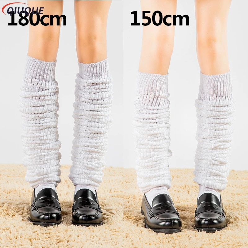 Calzini larghi bianchi neri Stivali slouch Calze Accessori uniformi JK Scaldamuscoli Calzini cosplay per donne e ragazze