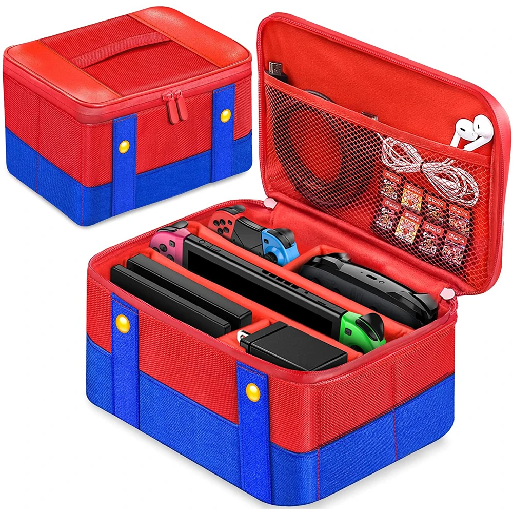 Custodia da trasporto e portaoggetti per Nintendo Switch compatibile con la console completa Ideale per Viaggi e Protezione