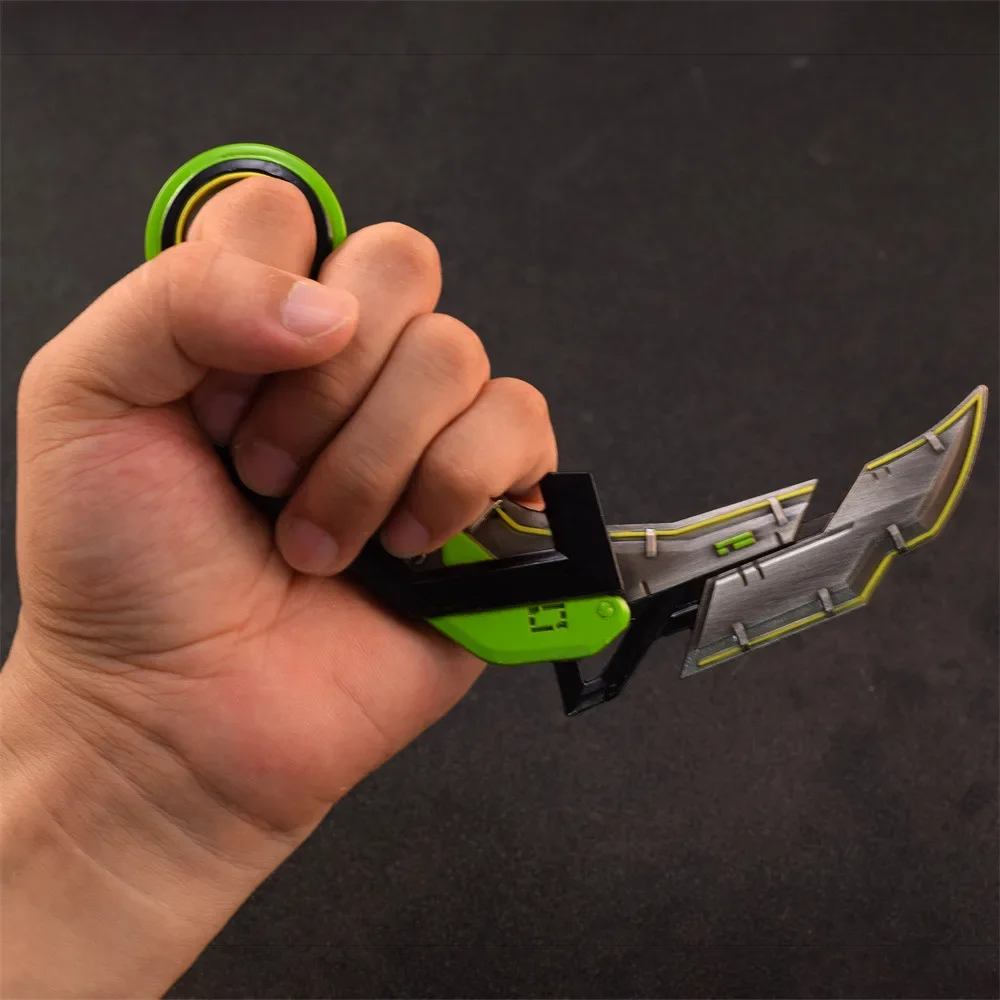 Arma Valorant RGX de 17cm, cuchillo de garra con gráficos, juego de arma periférica, espada, modelo de arma de cuerpo a cuerpo, adornos, colecciones, regalos, juguete