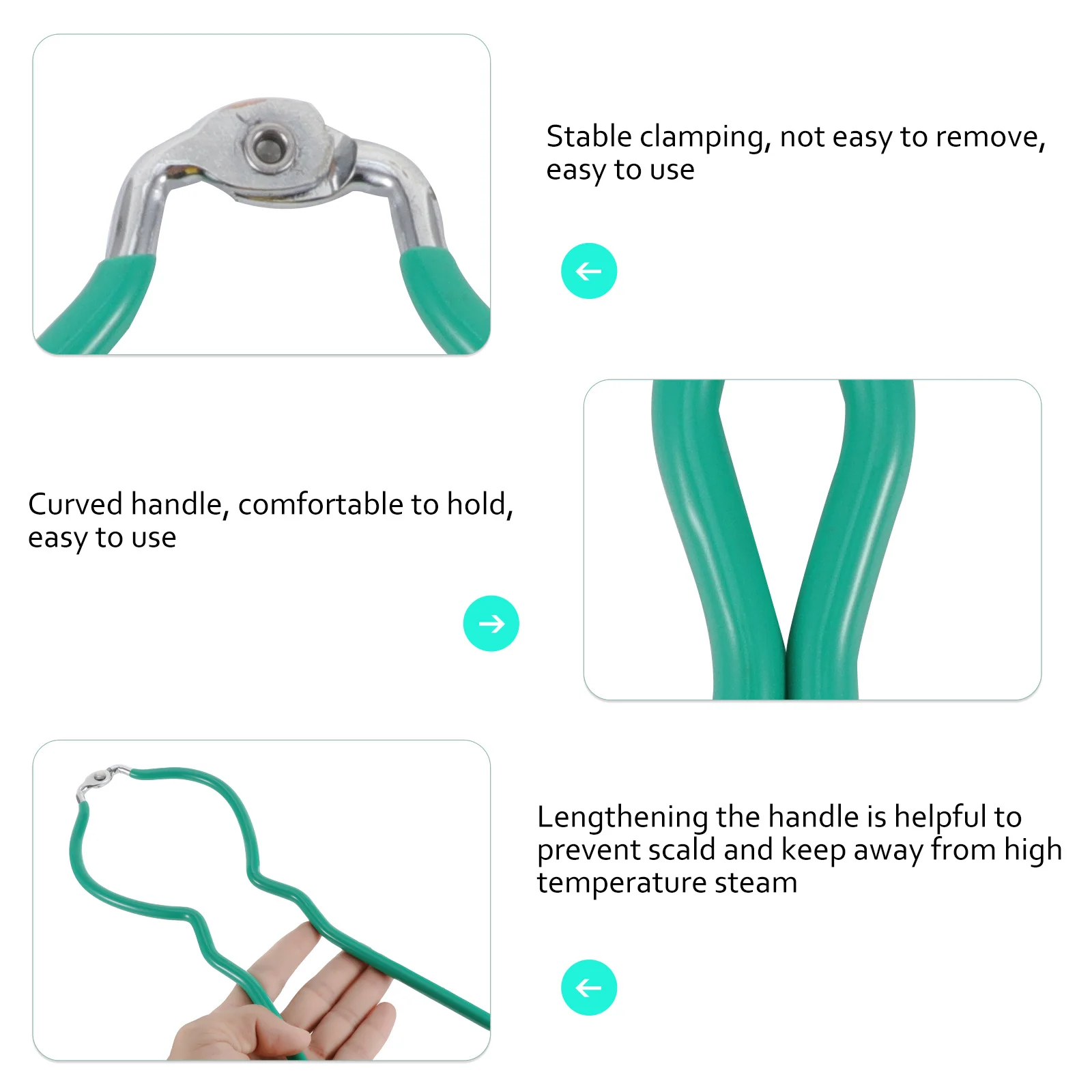1 stücke Baby Flasche Sterilisieren Zange Hitzebeständige Anti-Slip Grip Für Milch Flaschen Gläser Glas Dosen Küche Werkzeug klemme