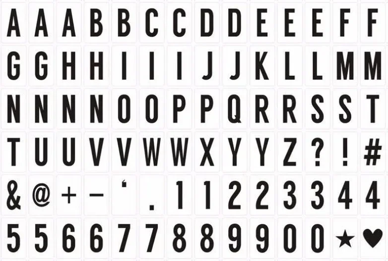 A4 LED Brief Licht Box Buchstaben DIY Kreative Nachtlichter Batteriebetriebene Leuchtkasten