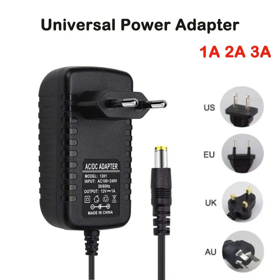 1A 2A 3A 12 Volt Netzteil Transformator AC 110 V 220 V zu DC 12 V Netzteil EU US UK AU Stecker Quelle Konverter LED Treiber