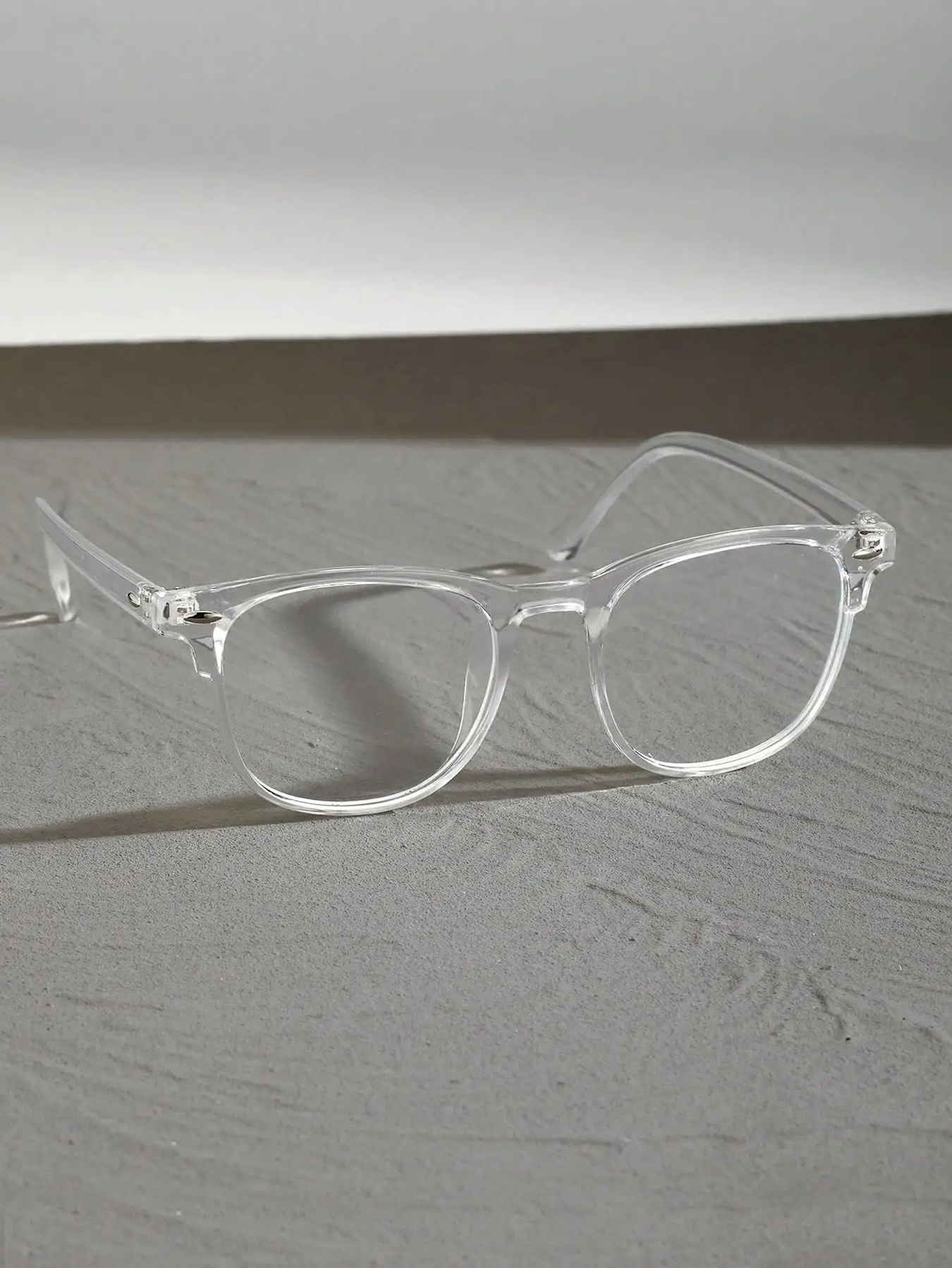 Gafas transparentes antiluz azul con montura de plástico cuadrada Unisex, accesorios de ropa para volver a la escuela, 2 uds.