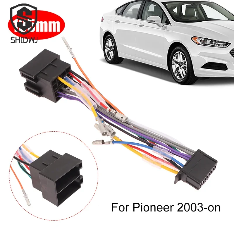 1 Buah Kabel Steker Konektor Harness Kabel Standar ISO Radio Stereo Mobil untuk Aksesori Interior Mobil Pioneer Grosir
