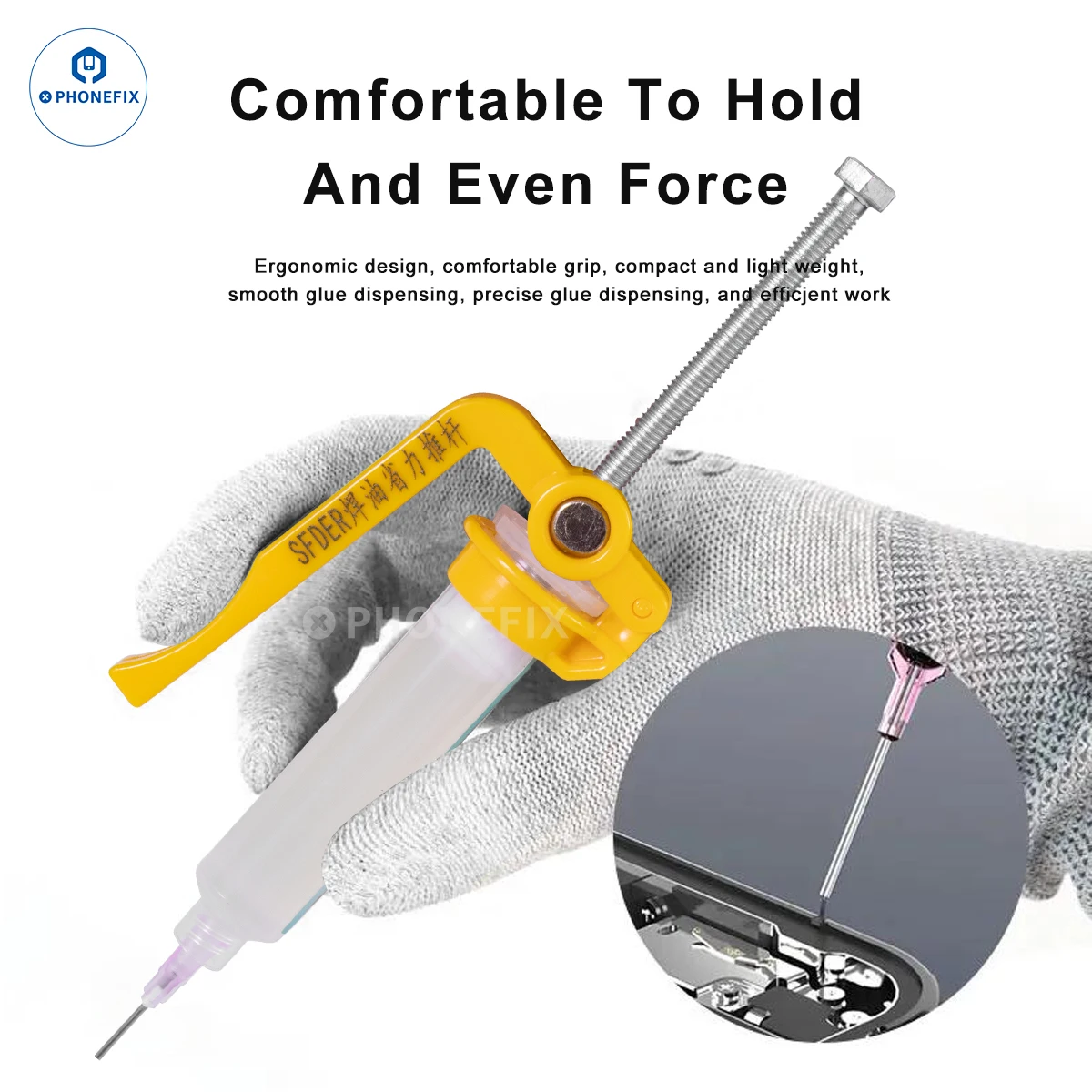 Manual Glue Gun 10cc Solder Flux Dispenser Welding Oil Solder Paste UV Needle Booster Universal Propulsion Tool For Phone Repair