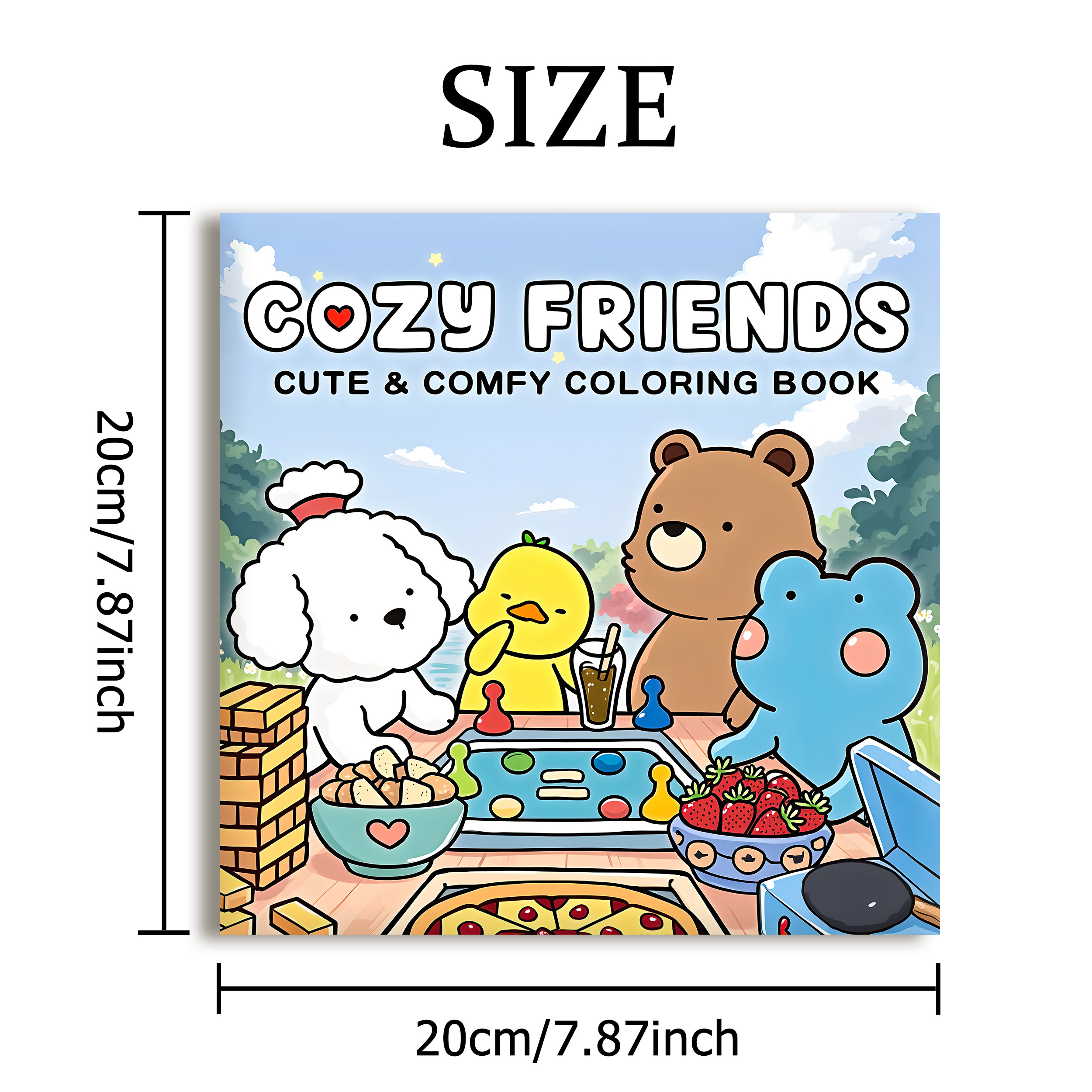 COZY FRIENDS: リラックスのためのかわいい居心地の良い毎日のアクティビティをフィーチャーした大人のための塗り絵 (Cozy Spaces Coloring)