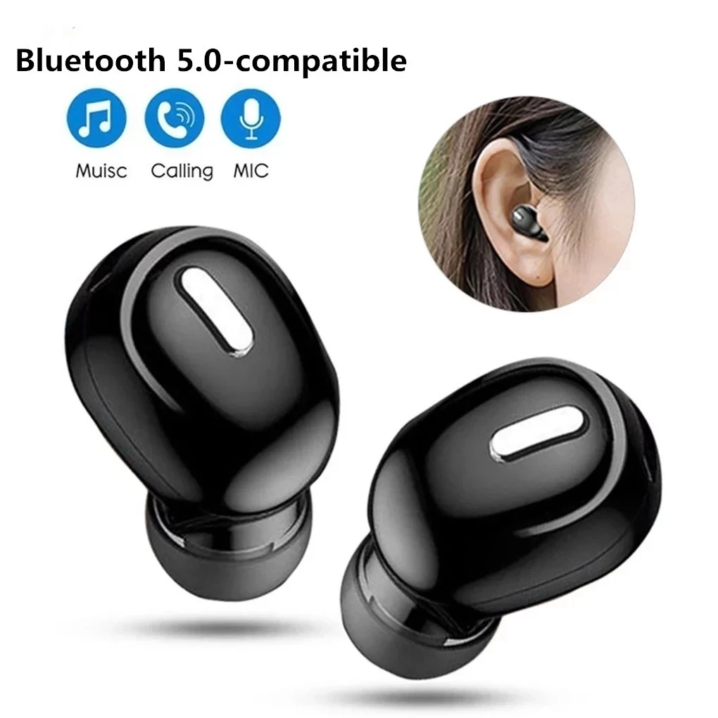 Auriculares inalámbricos X9 con Bluetooth 5,0, cascos intrauditivos deportivos con micrófono, resistentes al agua, TWS, manos libres