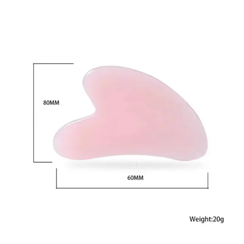 แบบพกพาเรซิ่นธรรมชาติ Gua Sha Scraper Board Rose Quartz Scraper Face Lifting Anti-Wrinkle นวด Body Beauty สปานวด