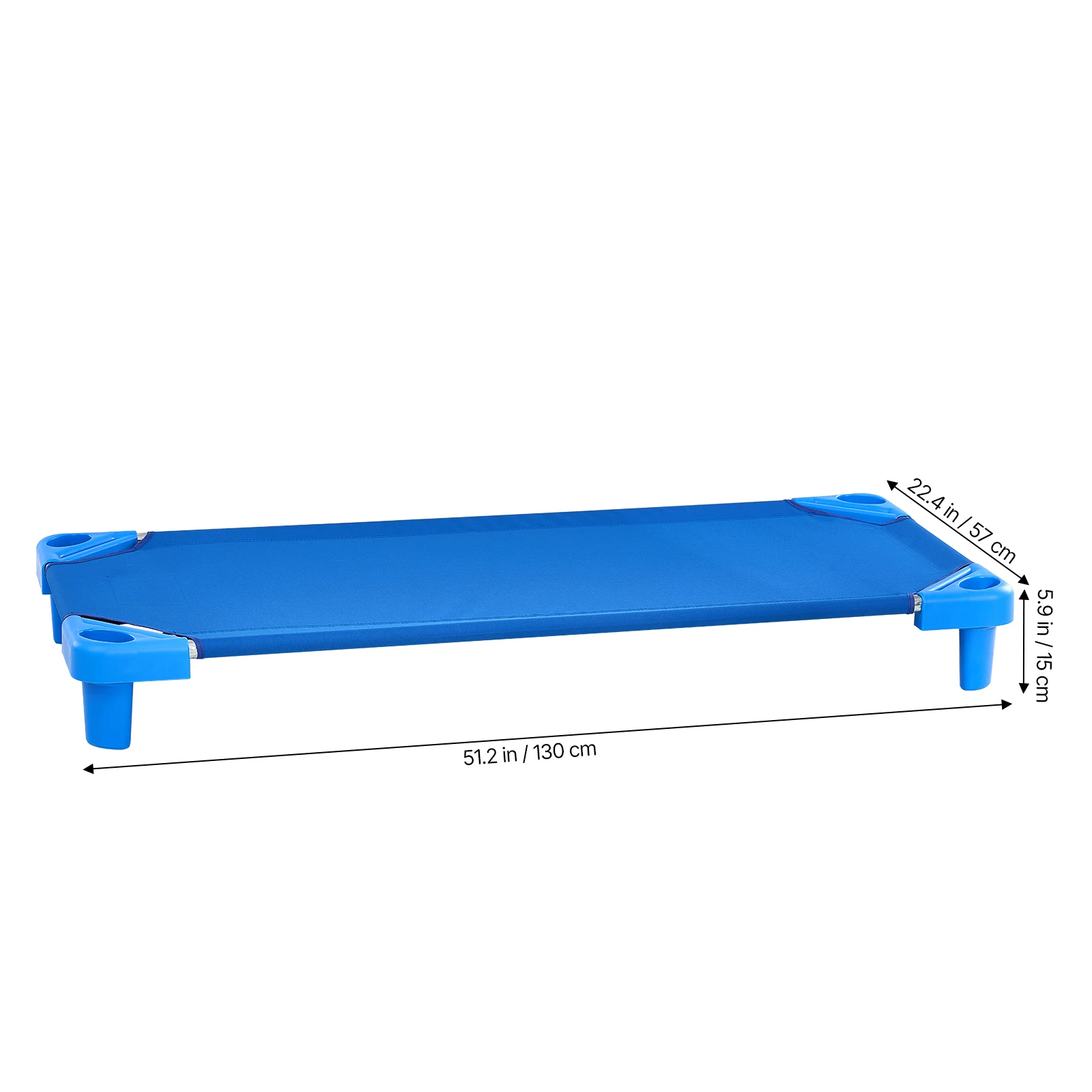 VEVOR Stackable Kiddie Cot Pack of 4/6 Portable Toddler Nap Cots for Kids Preschool Classroom Daycare Beds for Sleeping Resting