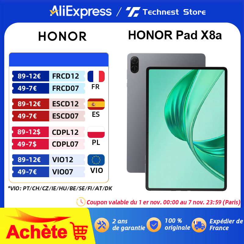 Boom OR Pad X8a-Tablette WiFi Android 14, Version Globale, 4 Go 128 Go, 11 Pouces, Affichage 90Hz, Batterie 8300 mAh, Snapdragon 680