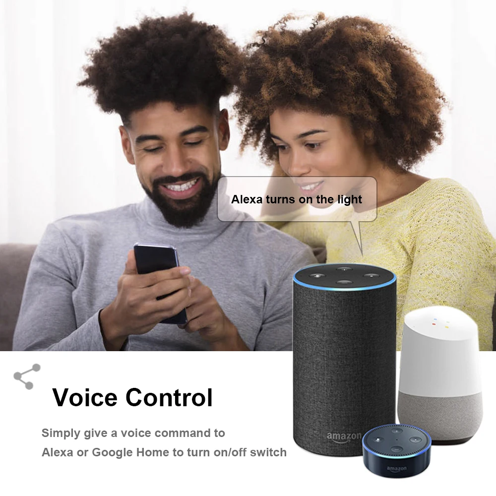 QIACHIP Wifi E27 portalámparas inteligente bombillas LED adaptador ZigBee enchufe de luz eWelink Control de voz Alexa Google Home