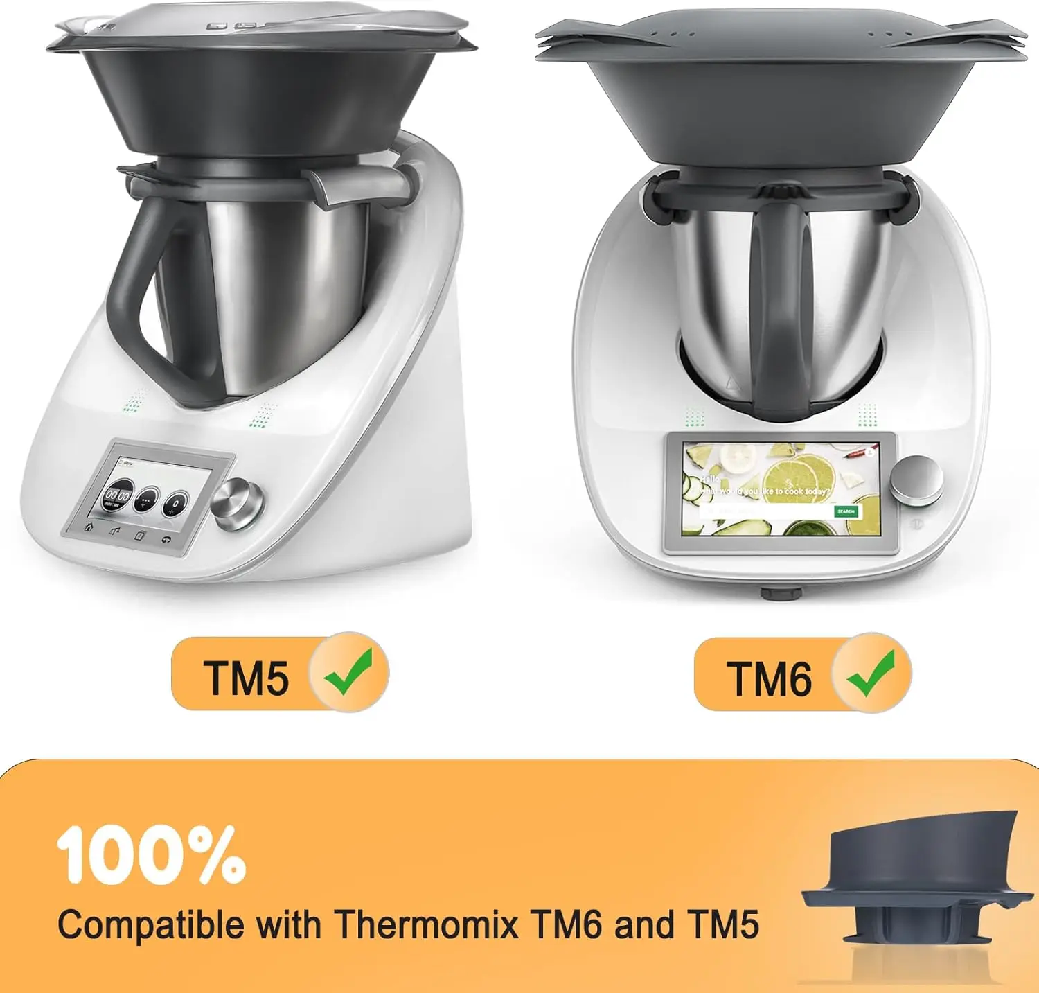 Measuring Cup for Vorwerk Thermomix TM5 TM6 Lid Cap with 50 ml 100 ml Scale