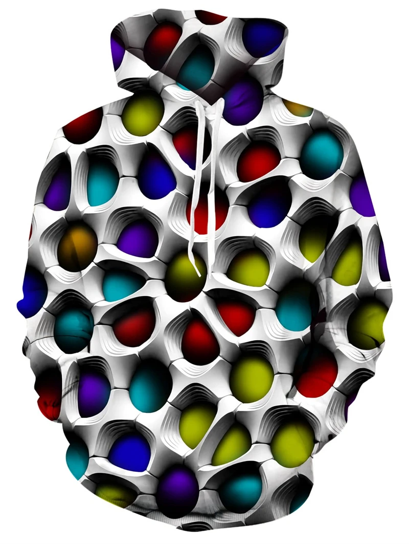 Nuevo estampado sudaderas con capucha Unisex novedad estampado 3D Patternv Sudadera con capucha con bolsillo Sudadera con capucha ropa de calle suelta cómoda