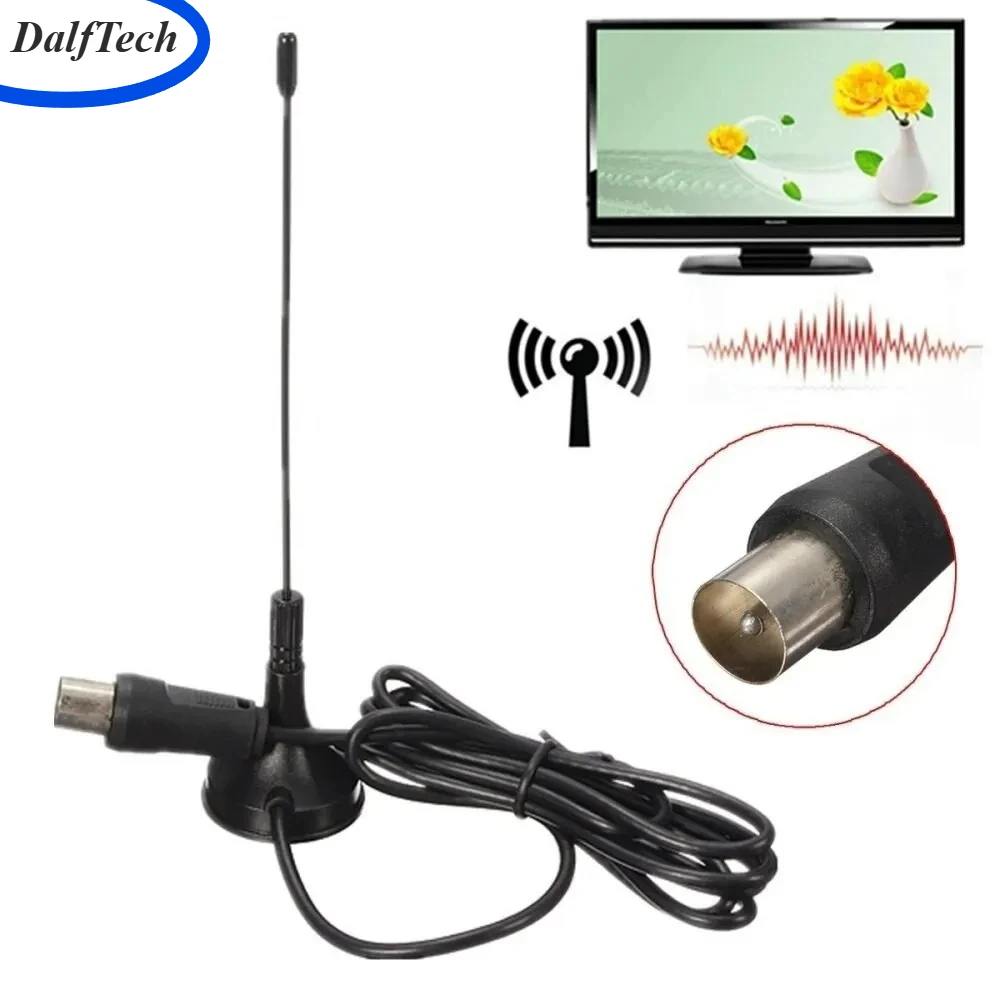 ใหม่ Freeview HDTV ดิจิตอลในร่มเครื่องรับสัญญาณ 5dBi DVB T มินิทีวีเสาอากาศ Aerial Booster CMMB โทรทัศน์เครื่องรับ
