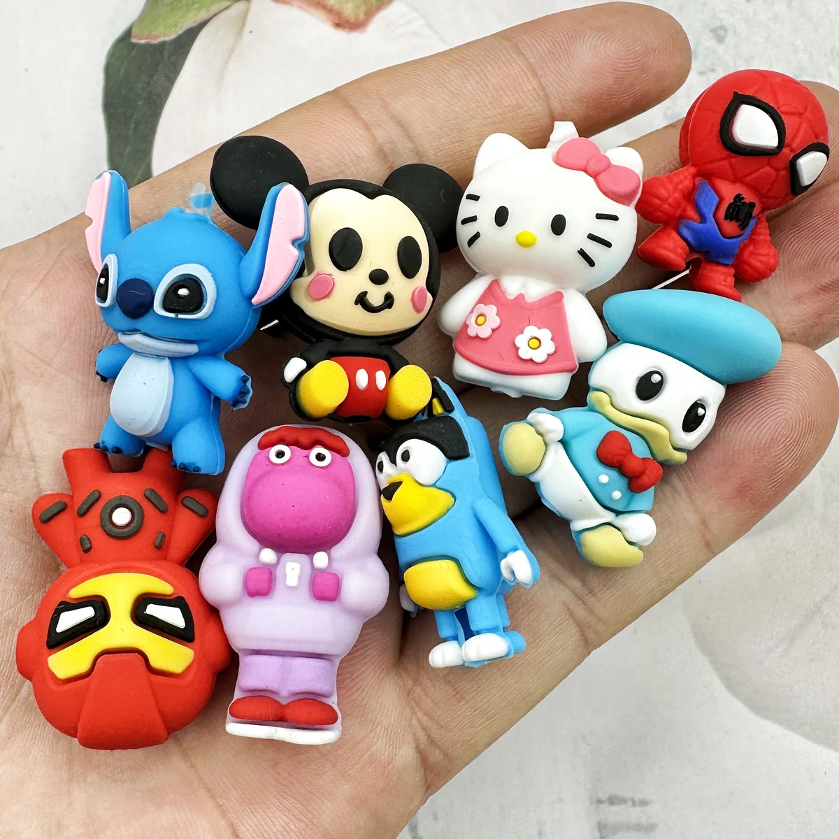 10PCS 3D ลูกปัดซิลิโคน DIY Originality 3D ลูกปัดซิลิโคนลูกปัดทําด้วยมือ DIY ปากกาจุกนม CHAIN เครื่องประดับขายส่งอุปกรณ์เสริม