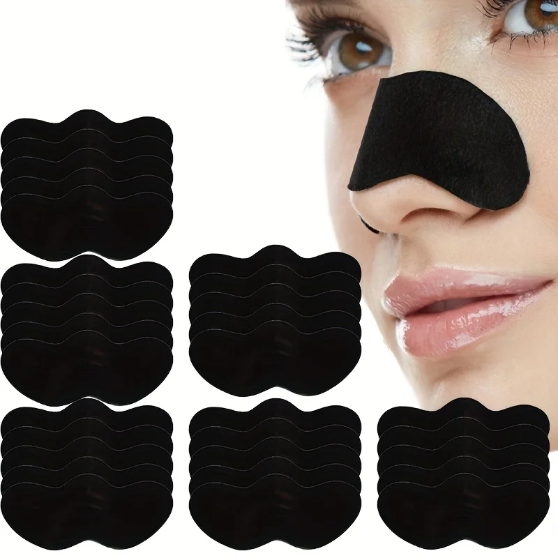 10/20/50/100 piezas de limpieza profunda de poros y puntos negros de la nariz-parche de limpieza de la nariz, herramienta de limpieza para el cuidado Facial
