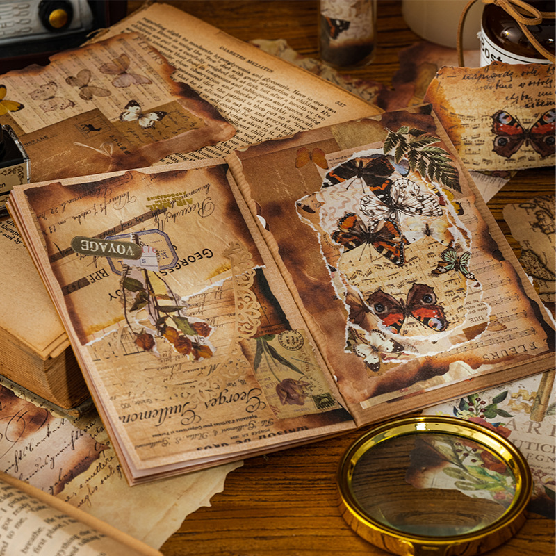 30 шт., винтажные декоративные бумаги для журналов, скрапбукинга