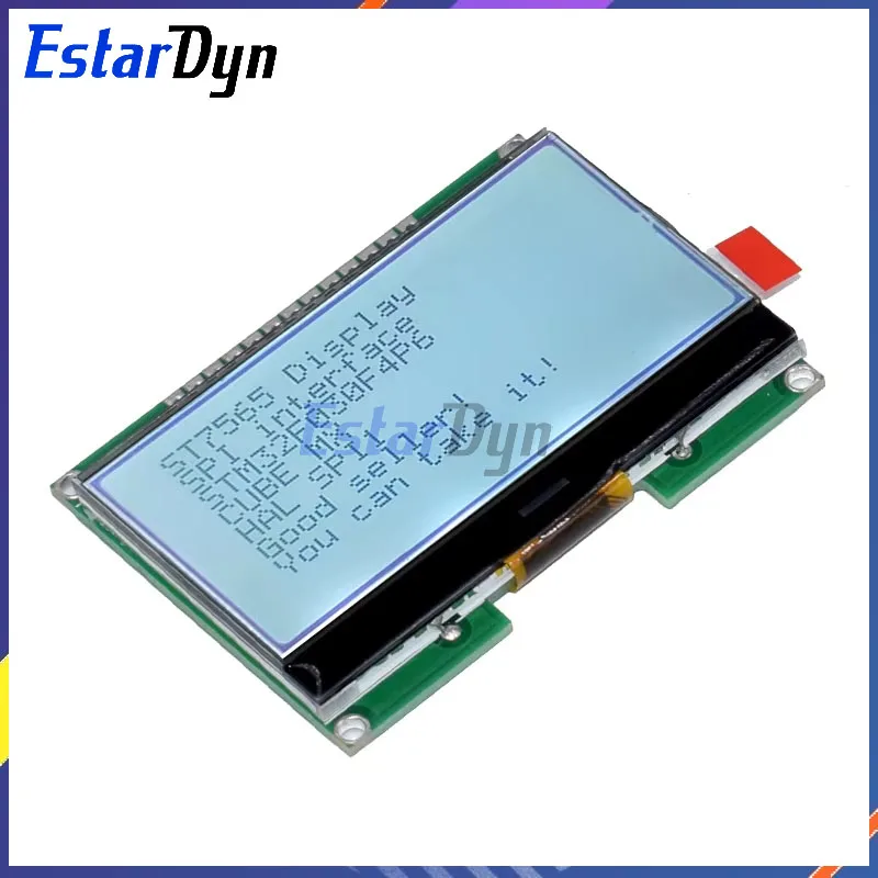 Estardyn Lcd12864 12864-06D, 12864, módulo LCD, COG, com fonte chinesa, tela de matriz de pontos, interface SPI