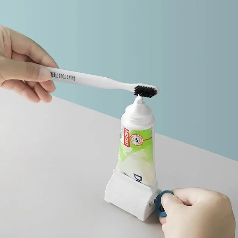 Presse-dentifrice à tube à 1 rouleau, porte-dentifrice, distributeur de dentifrice polyvalent, support porte-dentifrice roulant