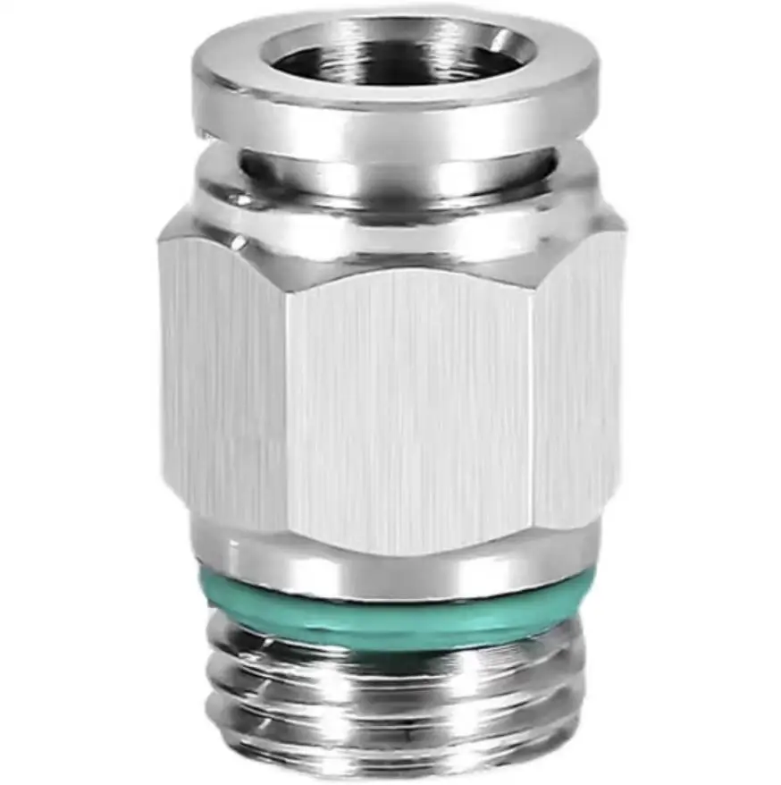 1/8 "1/4" 3/8 "1/2" 3/4 "BSP NPT femelle mâle pneumatique mamelon coude 304 inoxydable Push In connecteur rapide libération raccord d'air