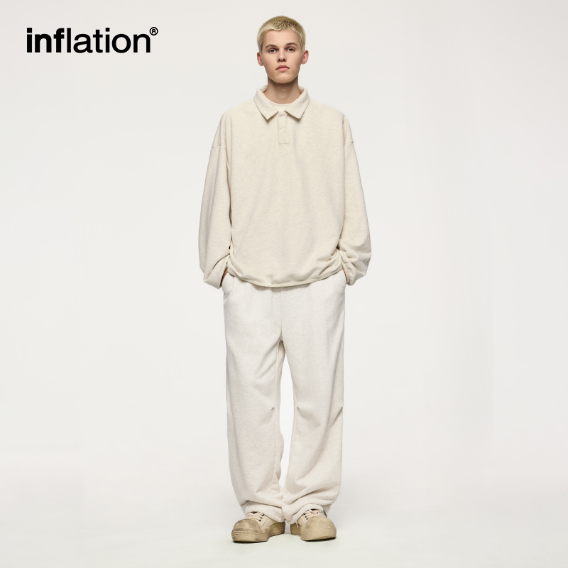INFLATION Premium Cozy Sweatpant Unisex 365gsm Minimalist Straight Leg Lounge Track Pants