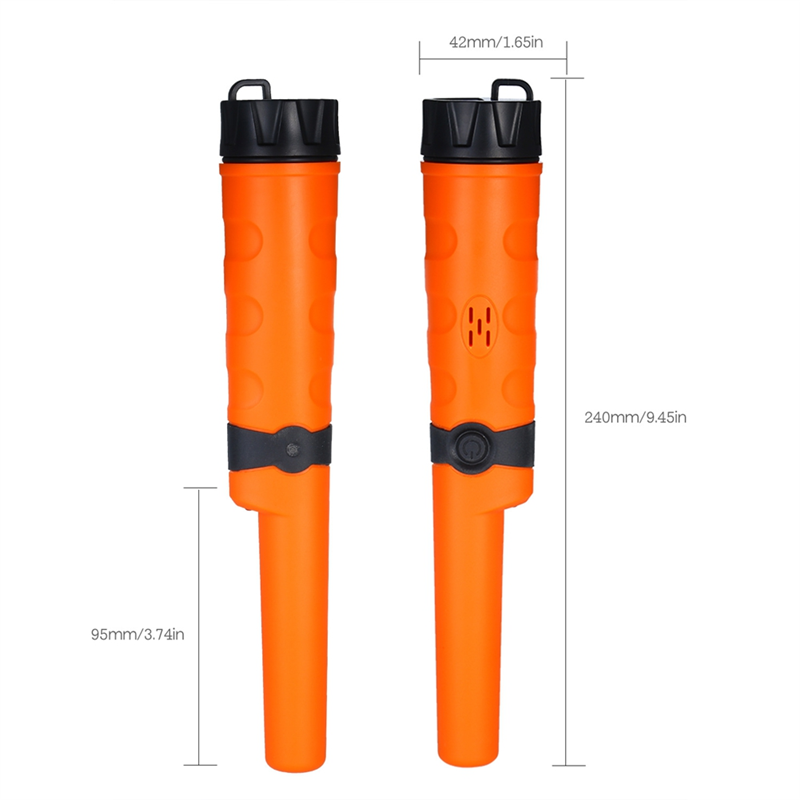 Haste de posicionamento totalmente à prova d'água, detector de metal completo com luz led, 10 metros de posicionamento subaquático totalmente à prova d'água