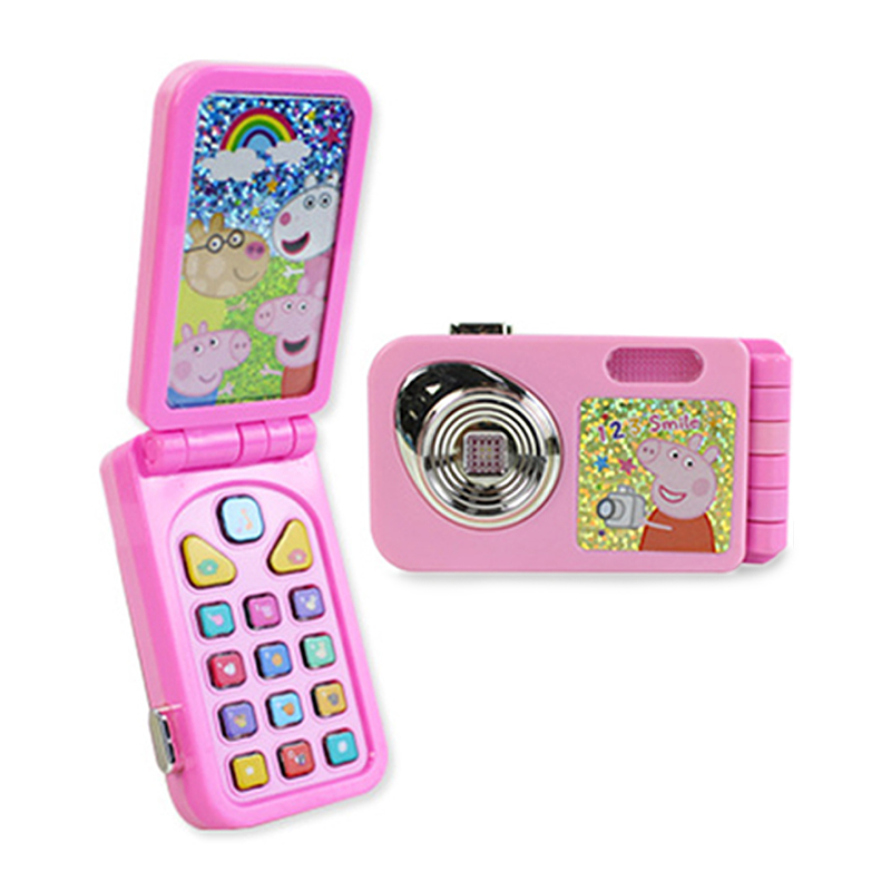 Peppa Pig Emulation Falten Handy Spielzeug Kinder Frühe Bildung Kleinkind Spielen Haus Simulierte Spielzeug Handys Kind Geschenke