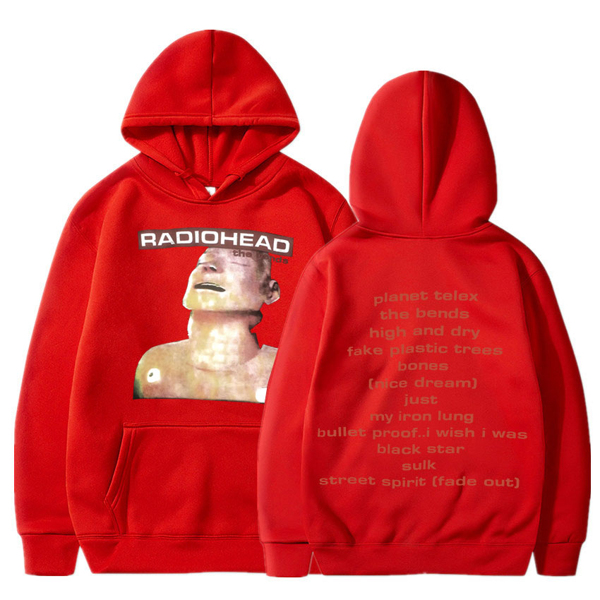 Vintage Rock Band Radiohead Hoodie Hip Hop Everything เพลงอัลบั้มพิมพ์เสื้อกันหนาว Harajuku Streetwear Oversize Hoodies วัยรุ่น
