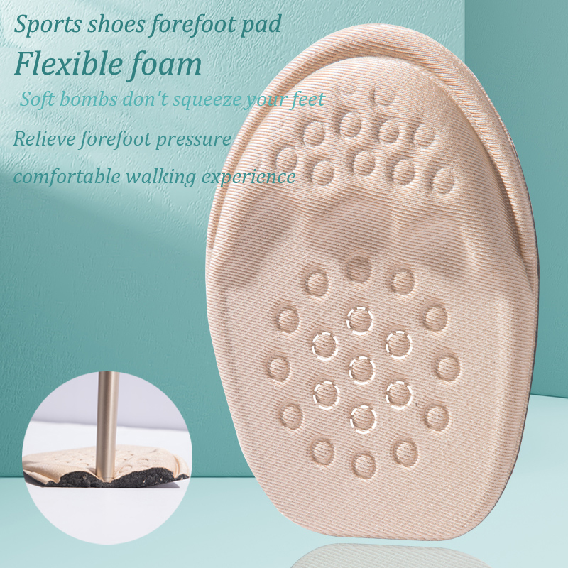 Mezze solette per inserti per scarpe Inserto per l'avampiede Cuscino per suola antiscivolo Riducono le dimensioni delle scarpe Riempitore Tacchi alti Cuscinetti per scarpe antidolorifici