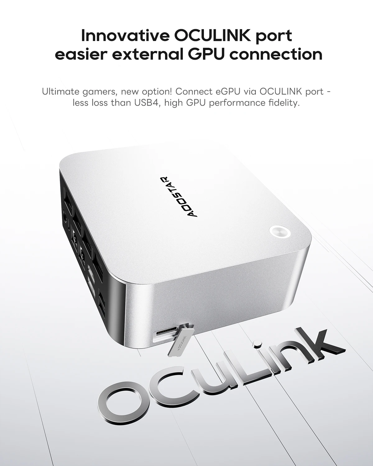 AOOSTAR MACO Mini PC AMD Ryzen 7 H255 Mini PC Windows 11 WiFi 6 USB4 Gaming PC DDR5 5600MHz Support 4 Display 4K/8K Computer