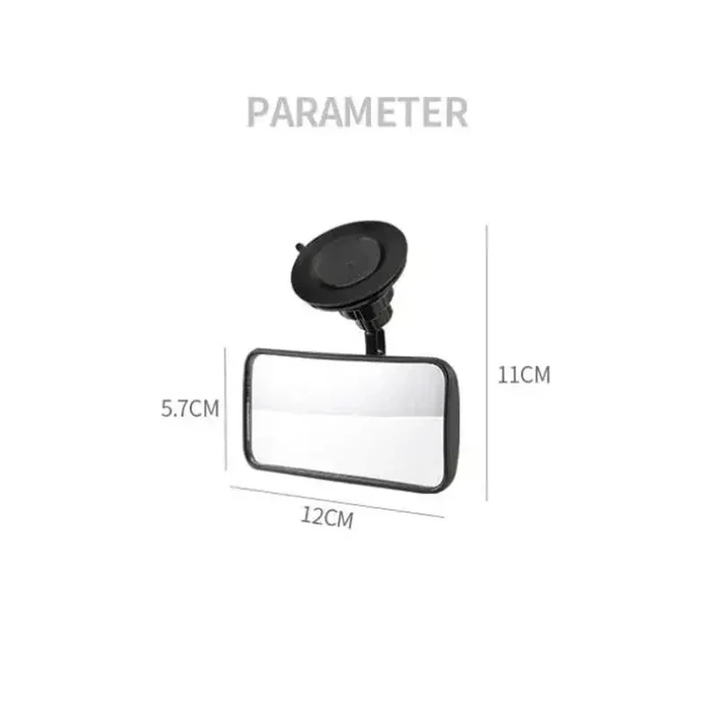 Espelho universal para bebê para carro 360 ° Ventosa tipo assento traseiro do carro espelho retrovisor do bebê espelho auxiliar ajustável de observação da criança