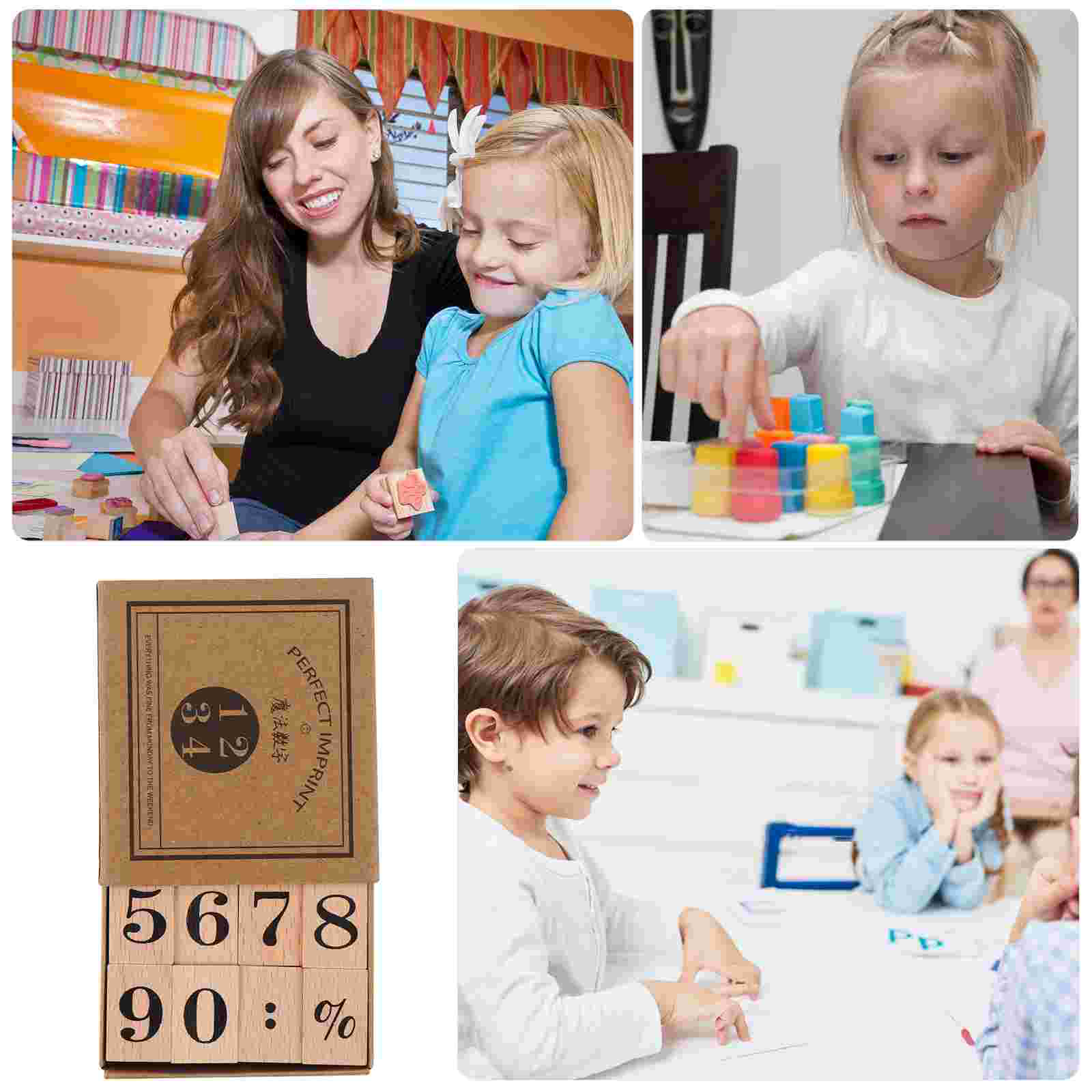 Miniatur-Stempelset aus Holz, Büro-Alphabet-Stempel, Buchstaben-Stempelkissen, Gummi-Wachssiegel, Sammelalbum