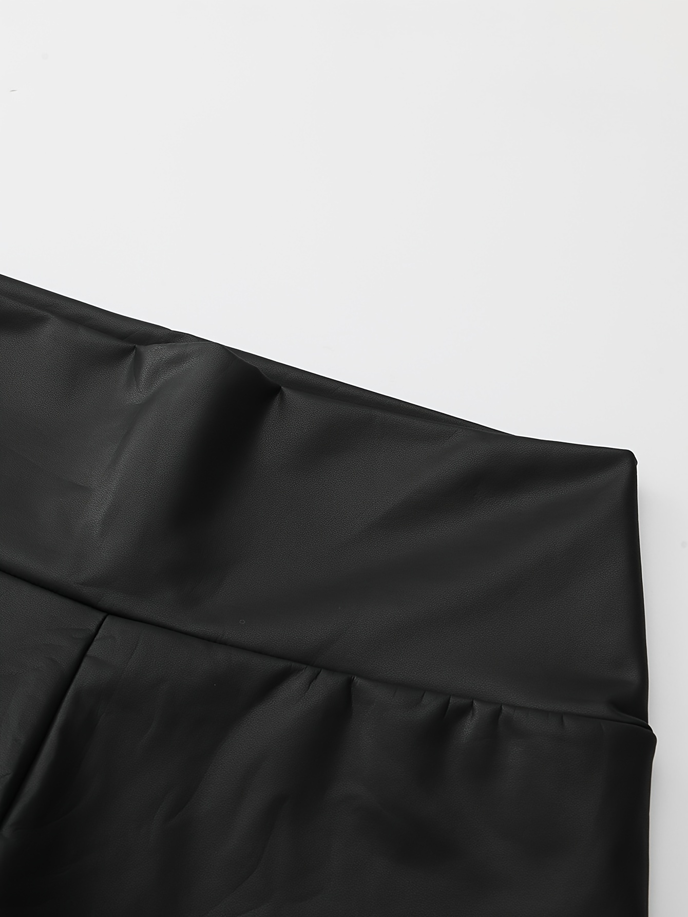 Sexy Slanke Pasvorm Pu Leren Broek Dames Casual Broek Elastische Hoge Taille Leggings Casual Broek