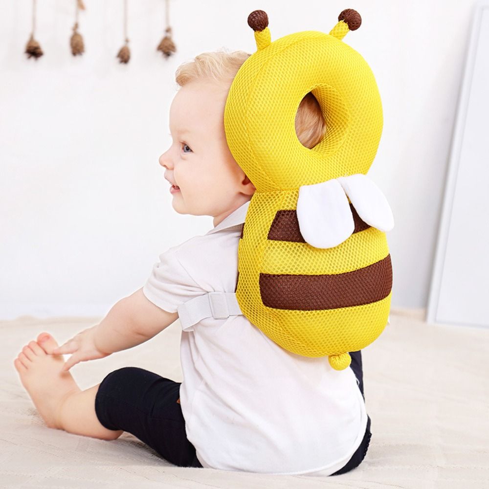 Protecteur de tête et dorsal pour bébé, oreiller de protection pour apprendre à marcher, coussin Anti-chute, casquette arrière, transport de dessin animé pour enfants, Bibi sûr