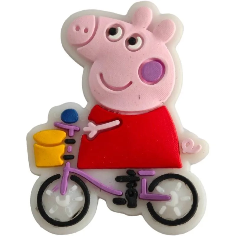 ペッパピッグ 10 個靴バックル Pvc 靴花靴装飾フェスティバルパーティー取り外し可能な靴子供の誕生日ギフト