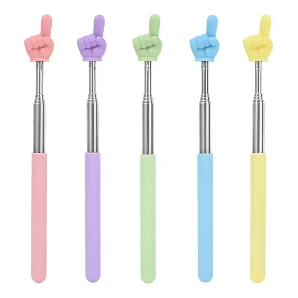Telescopic Reading Finger Stick Whip Command Stick Click To Read Teaching Aids Teachers Classroom Tool Pointer Finger Stick