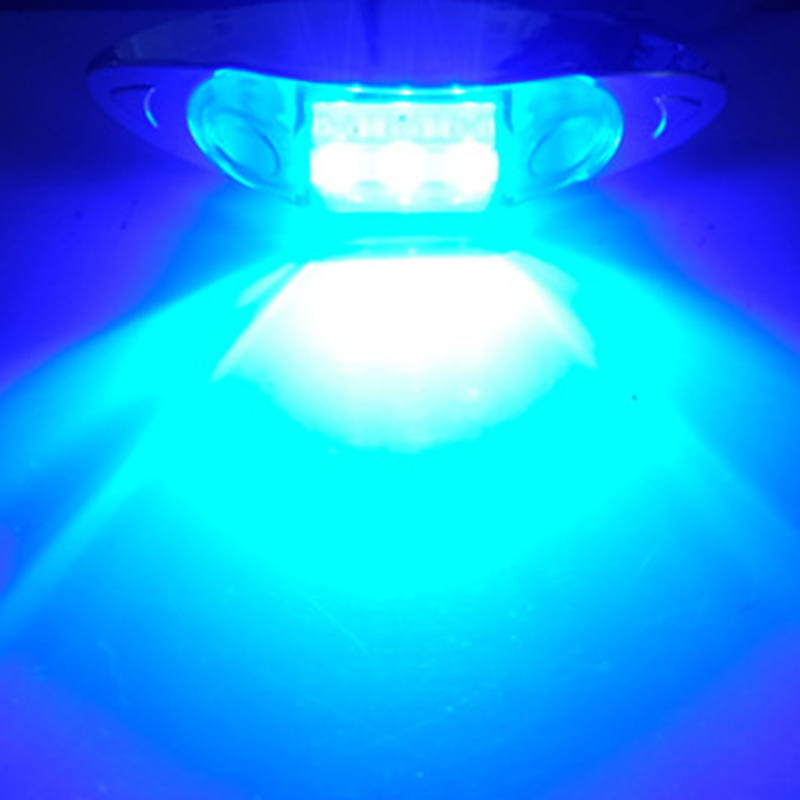 4 stks Marine Boot Verlichting 4 LED Courtesy Lights Cabine Dek Loopbrug Trap Lamp Vrachtwagen Auto Blauwe LED Lamp Auto jacht Boot Accessoires