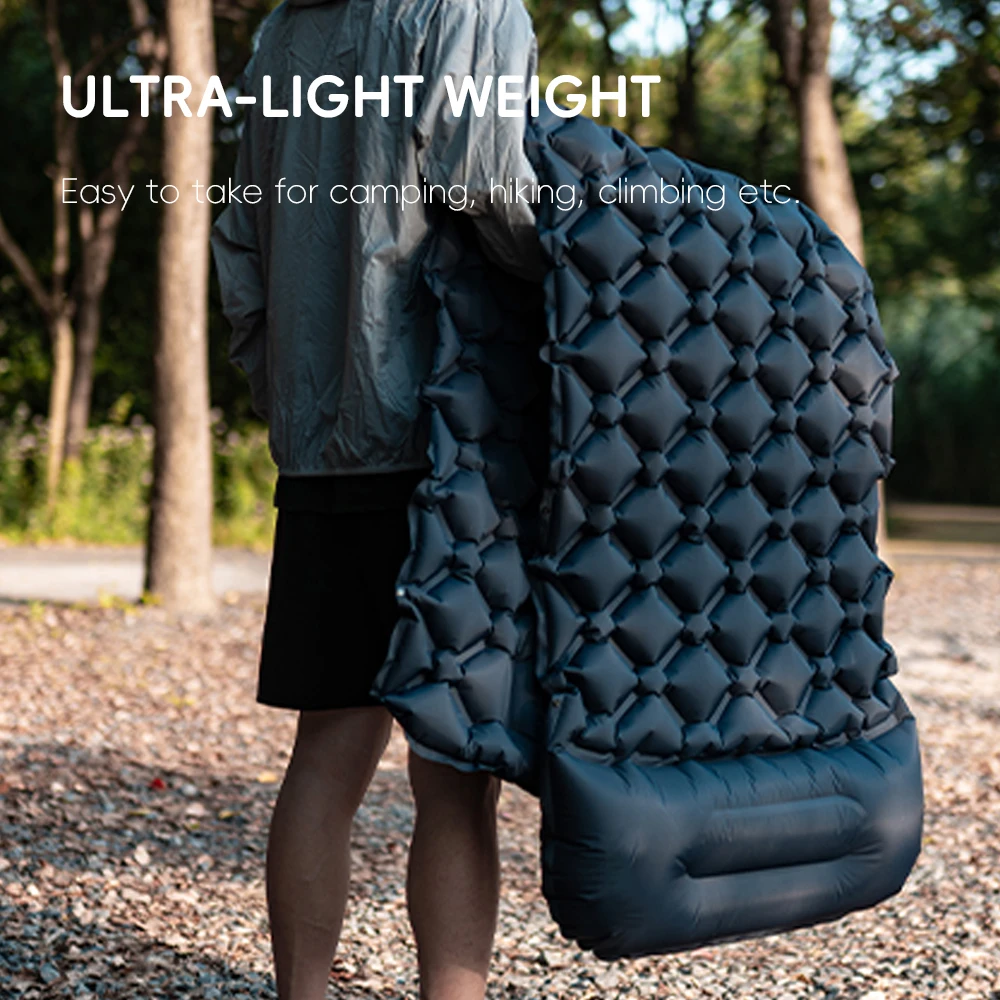 TARKA-alfombrillas inflables para acampar, colchón de aire con almohada, colchoneta para dormir turística al aire libre, colchón autoinflable para senderismo y escalada