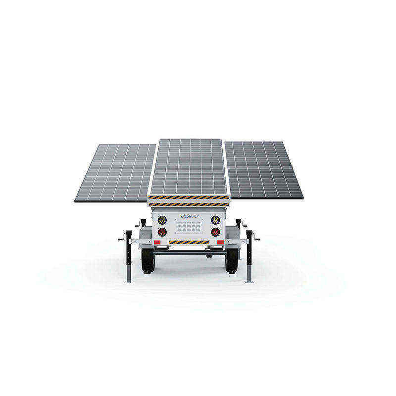 หอคอยไฟแสงอาทิตย์อะลูมินัมอัลลอย6000K 100W