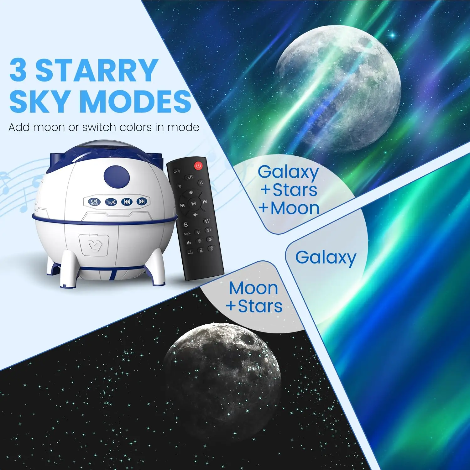 Galaxy Projector สําหรับเด็กหญิงและเด็กชาย, ไฟกลางคืนในห้องนอน, เครื่องฉายท้องฟ้าจําลอง, ของขวัญวันวาเลนไทน์, ตกแต่งคริสต์มาส