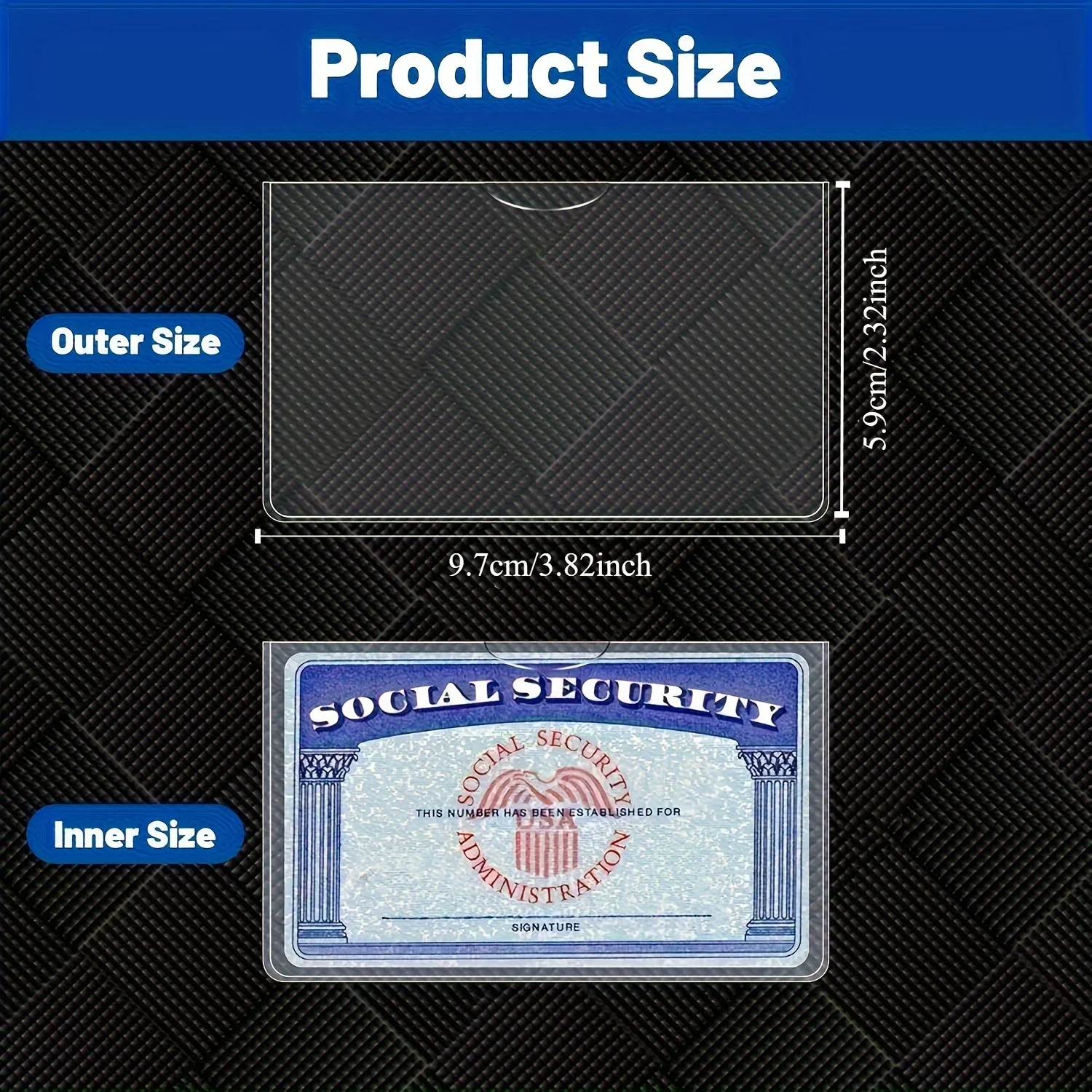 10/20pcs of PVC card protective cover, suitable for social security, medical insurance, and credit cards-secure storage solution