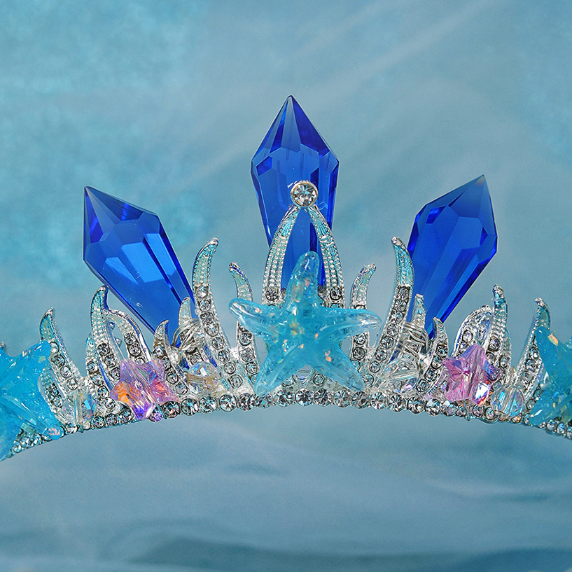 Cristal strass tiaras com borla e pérolas, coroa vintage, artesanal princesa rainha festa coroa, conchas novas