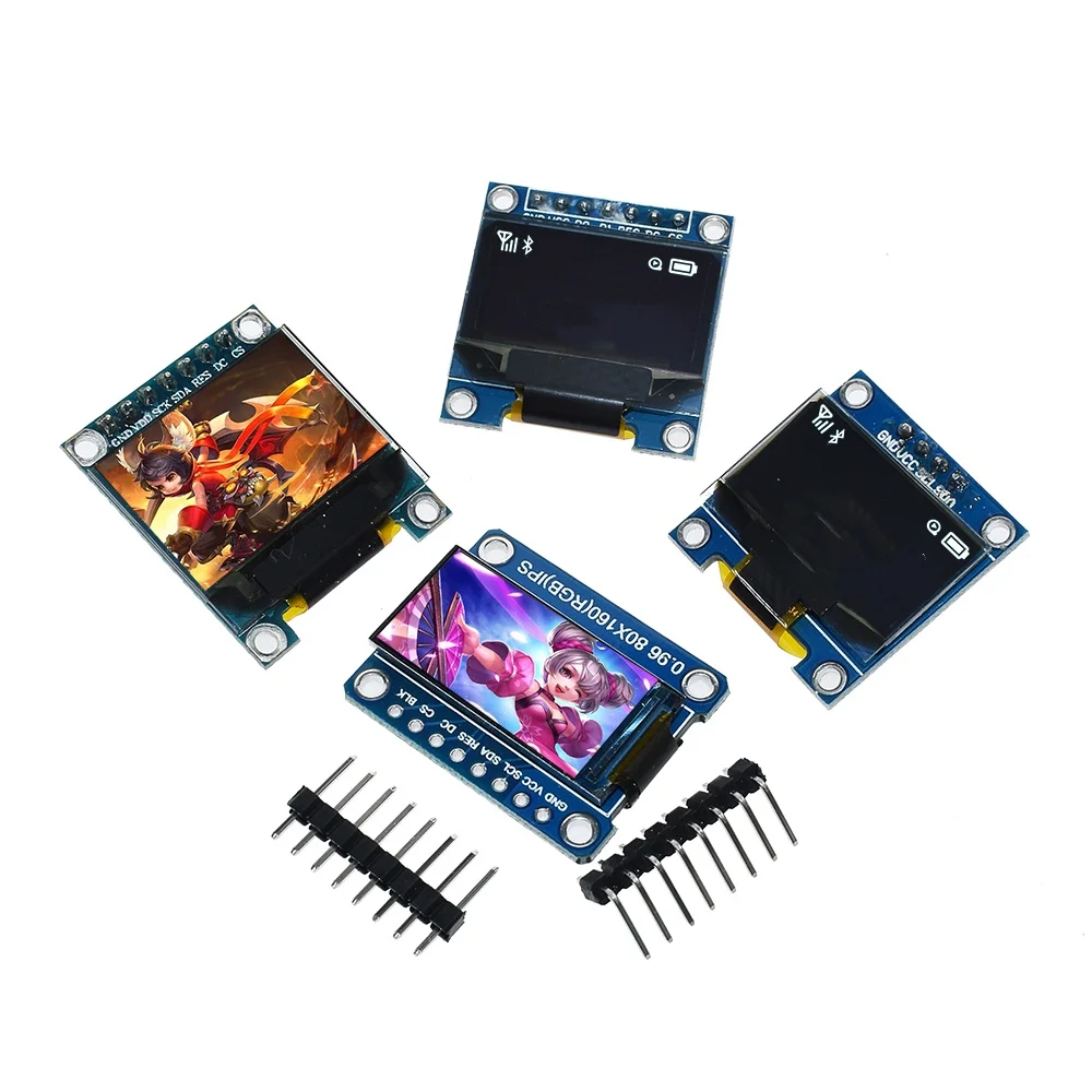 Yellow Blue color 4Pin 7Pin128X64 OLED LCD LED TFT Display Module For Arduino 0.91 0.95 0.96 I2C IIC Serial new original
