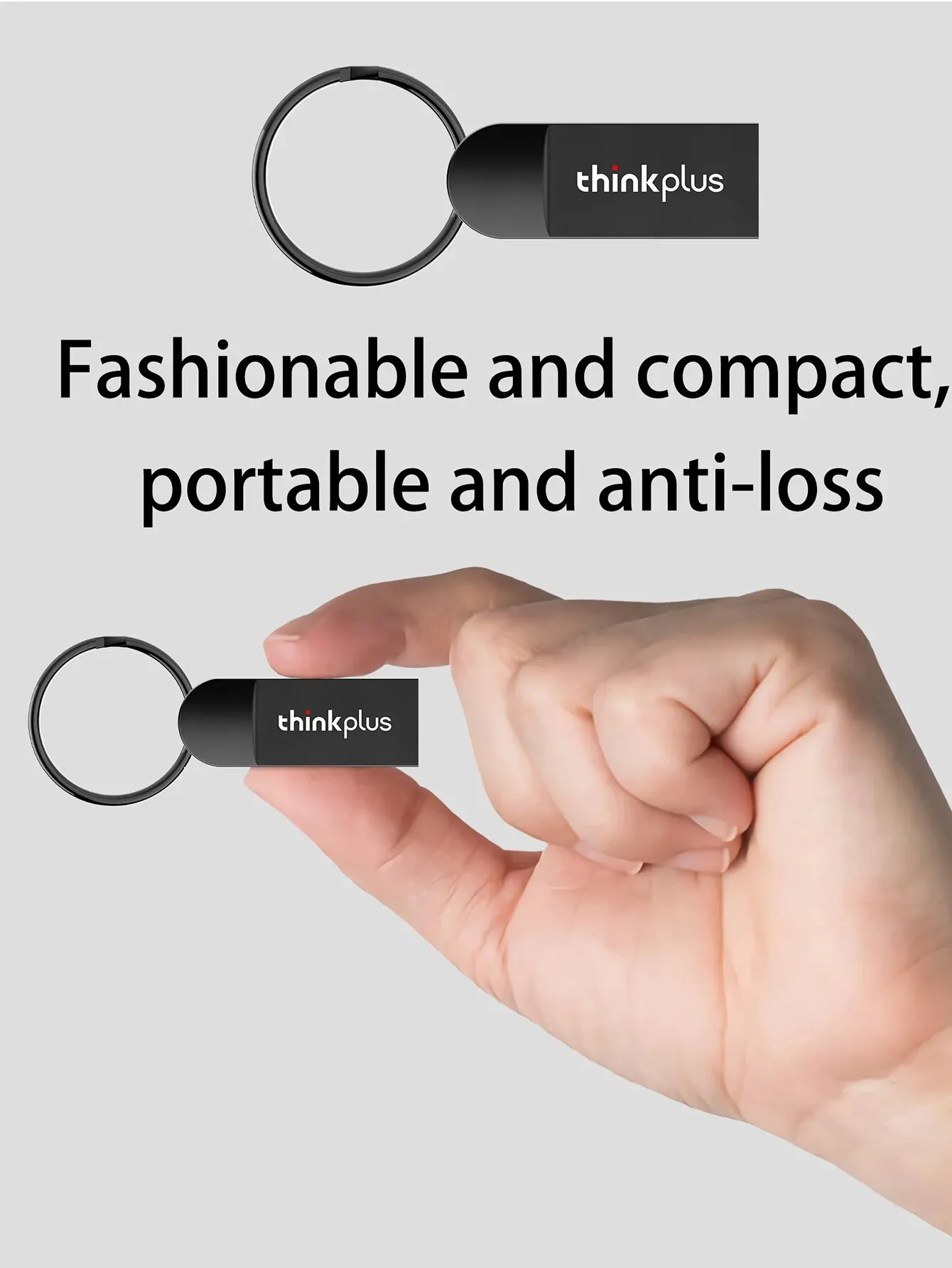 Lenovo-USB Flash Drive com Chaveiro, Thumb Drive, Zip Memory Stick, 64GB, 2.0