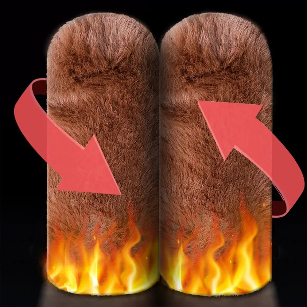Cubiertas de manillar de felpa para motocicleta, funda de manillar de motocicleta de coche eléctrico de felpa de imitación cálida para invierno, funda antideslizante para manillar