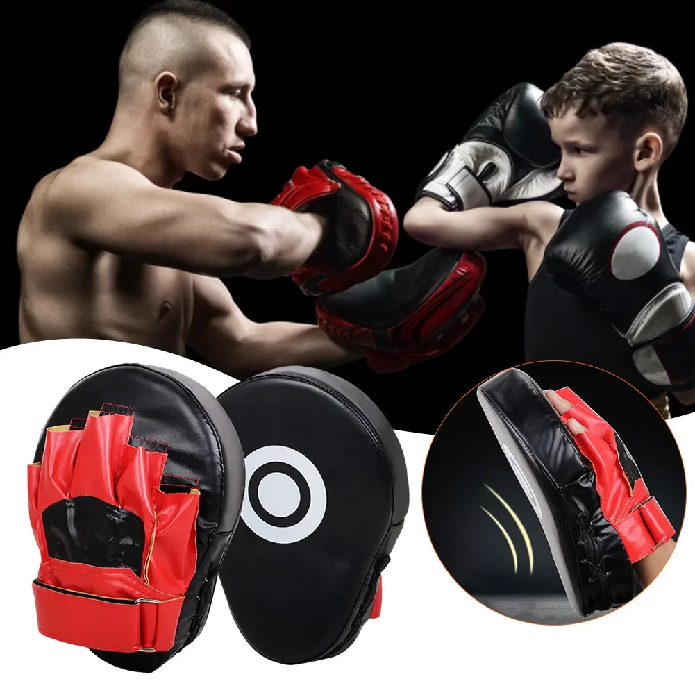 1PC Kick Boxing Gloves Pad PU Leather Punch Target Bag for Adults Kids MMA Karate Muay Thai Free Fight Sanda Training Equipment