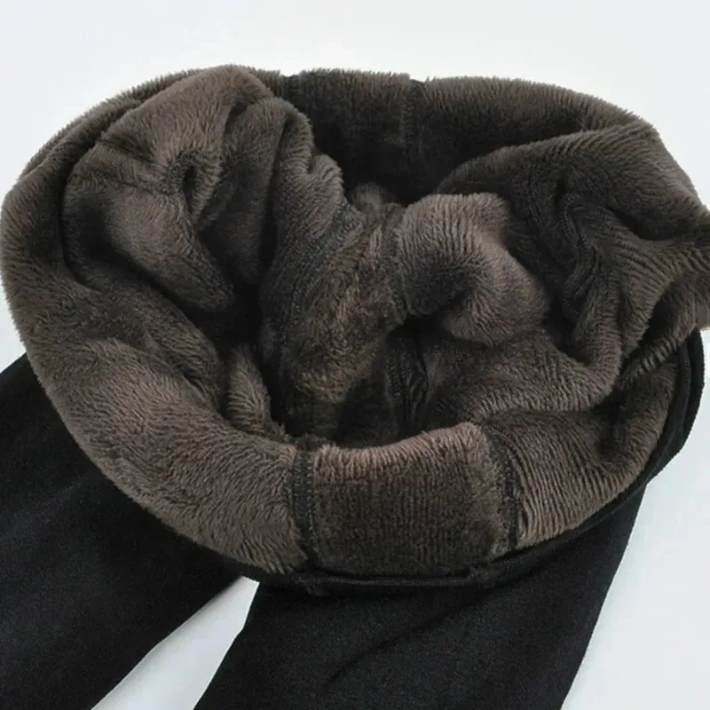 3-2-1 คู่ผู้หญิงฤดูหนาว WARM Binding เอวสูงกํามะหยี่สีทึบผู้หญิงหนากํามะหยี่สบายๆยืด