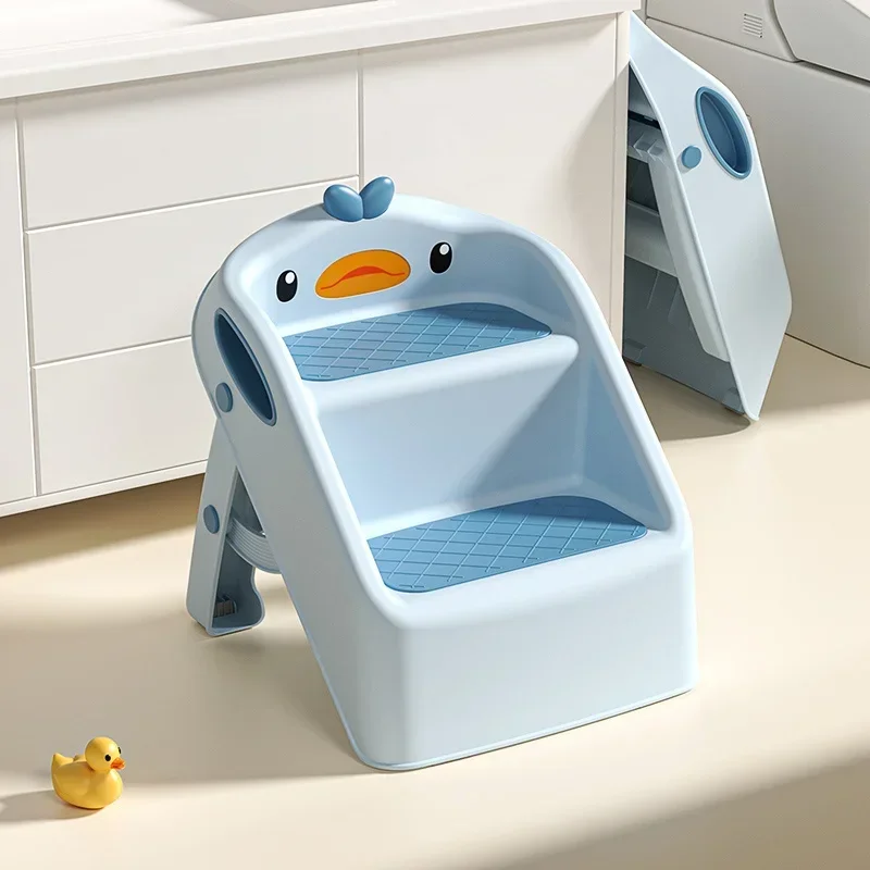 Sgabello pieghevole alto per bambini scala antiscivolo per accessori per wc da bagno per bambini per la sicurezza e l'allenamento dell'indipendenza