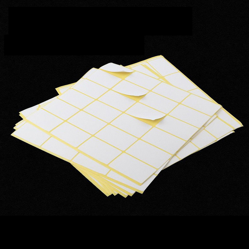White Blank Paper Label Self Adhesive Sticker Labels Tags Writable Price Label Stickers Stationery supplies 15 Sheets